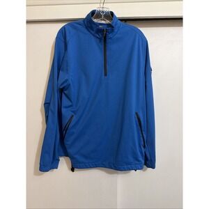 Crocs Men 1/4 Zip Pullover Blue Size Small Golf, Tennis, Athletics
